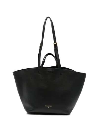 Patrizia Pepe (in)complete Leather Shoulder Bag In Black