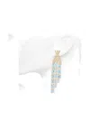 Patrizia Pepe Insect-shaped Beaded Earrings In Blue