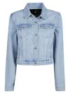 Patrizia Pepe Essential Jacket In Blue