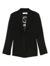 Patrizia Pepe Tailored Blazer With Structured Silhouette In Black