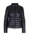 Patrizia Pepe Black Nylon Down Jacket In Black