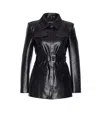Patrizia Pepe Black Jacket Frontal Buttons Closure In Black
