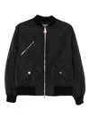 Patrizia Pepe Zip-fastening Bomber Jacket In Black