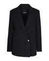 Patrizia Pepe Blazer Oversize Nero In Black