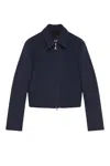 Patrizia Pepe Cropped Jacket In Blue