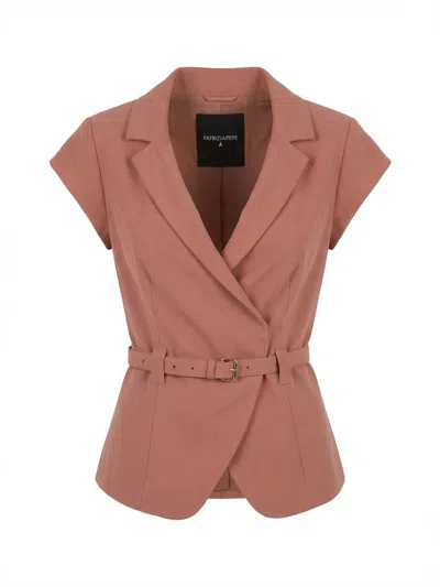 Patrizia Pepe Jacket In Brown