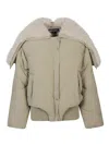 Patrizia Pepe Down Jacket In Gray