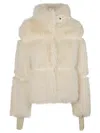 Patrizia Pepe Faux-fur Jacket In Multi