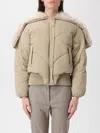 Patrizia Pepe Down Jacket In Brown