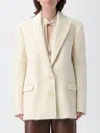 Patrizia Pepe Jacket  Woman Color White In Neutral