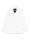 Patrizia Pepe Crepe Blazer In White