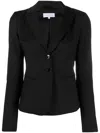 Patrizia Pepe Two-button Suit Jacket In Black