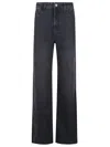 Patrizia Pepe High-waisted Jeans In Black