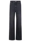 Patrizia Pepe High-waisted Jeans In Black