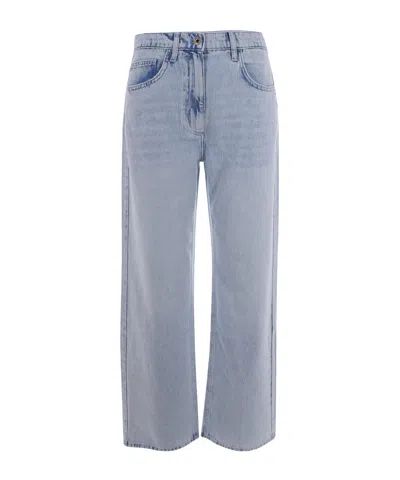 Patrizia Pepe Jeans With Belt Loops In Blue