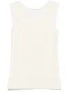 Shop Patrizia Pepe Jersey Blouse In Neutrals