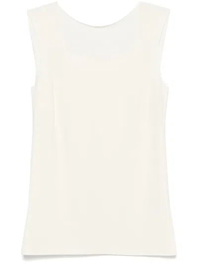 Patrizia Pepe Jersey Blouse In White
