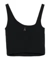 Patrizia Pepe Jersey Tank Top In Black
