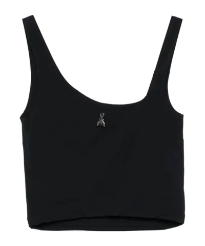 Patrizia Pepe Jersey Tank Top In Black