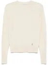 Patrizia Pepe Knit Sweater In Beige