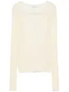 Patrizia Pepe Lightweight Sweater In Beige