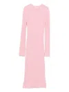 Patrizia Pepe Knitted Midi Dress In Pink