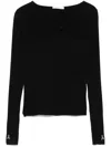 Patrizia Pepe Pullover Mit Knotendetail In Schwarz