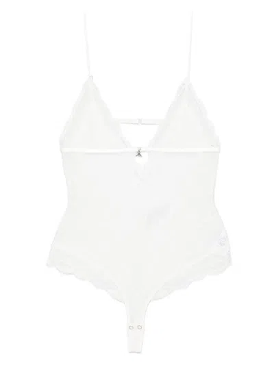 Patrizia Pepe Lace Bodysuit In White