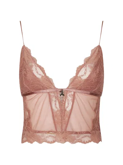Patrizia Pepe Lace Camisole In Pink