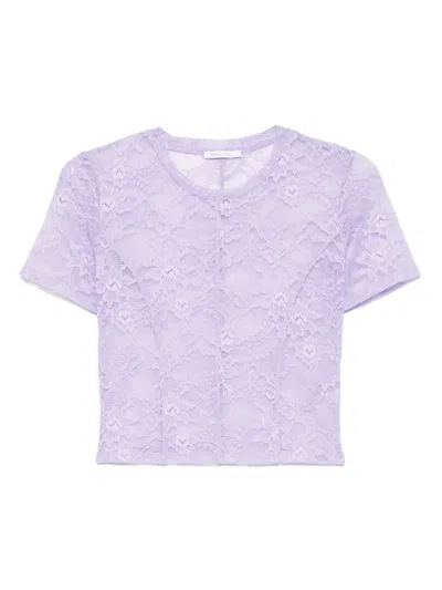 Patrizia Pepe Lace Jersey T-shirt