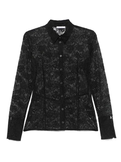Patrizia Pepe Lace Shirt In Black