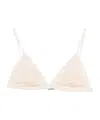 Patrizia Pepe Lace Triangle Bra In Neutral