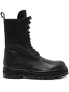 Patrizia Pepe Lace-up Boots In Black