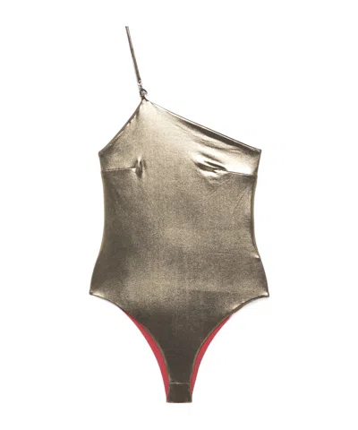 PATRIZIA PEPE LAMÉ-EFFECT SWIMSUIT