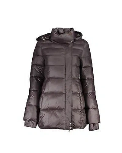 Pre-owned Patrizia Pepe Langarmjacke Mit Abnehmbarer Kapuze Gurtel Und Logo - Outerwear In Brown