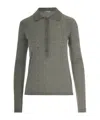 Patrizia Pepe Embroidered Polo Shirt In Gray