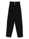 Patrizia Pepe Layered Trousers In Black