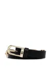 Patrizia Pepe Leather Belt In 黑色