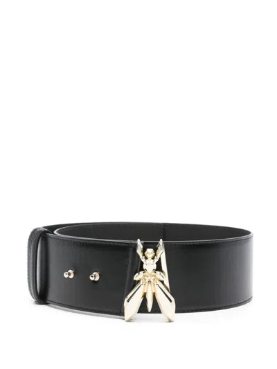 Patrizia Pepe Leather Belt In Black