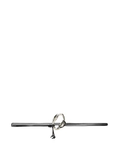 Patrizia Pepe Leather Belt In Black