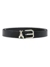 Patrizia Pepe Leather Belt In Black