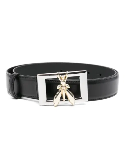 Patrizia Pepe Leather Belt In Black