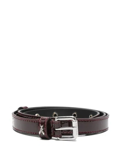 Patrizia Pepe Leather Belt In Blue