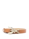 Patrizia Pepe Leather Belt In Brown