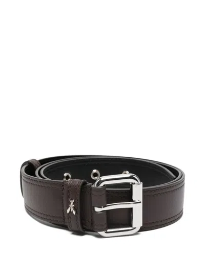 Patrizia Pepe Leather Belt In Brown