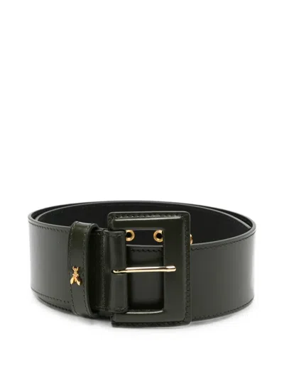 Patrizia Pepe Leather Belt In Green