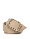 Patrizia Pepe Leather Belt In Neutrals