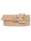 Patrizia Pepe Leather Belt In Neutrals