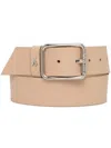 Patrizia Pepe Leather Belt In Nude