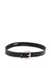 Patrizia Pepe Leather Belt In Schwarz